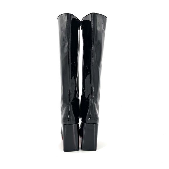 NEW Christian Louboutin Alleo 90 Patent Knee High Platform Boots 41 - Picture 4 of 9